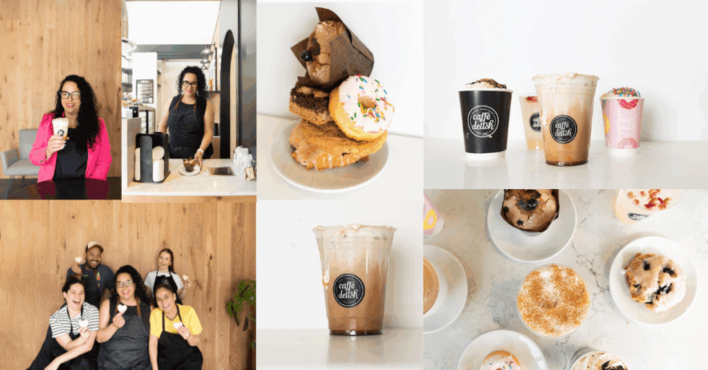 Side-by-side image showing brand vs. product photo styles