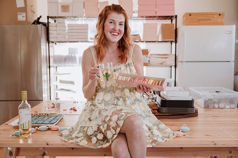 Brand story photography of Kizzy's Macarons