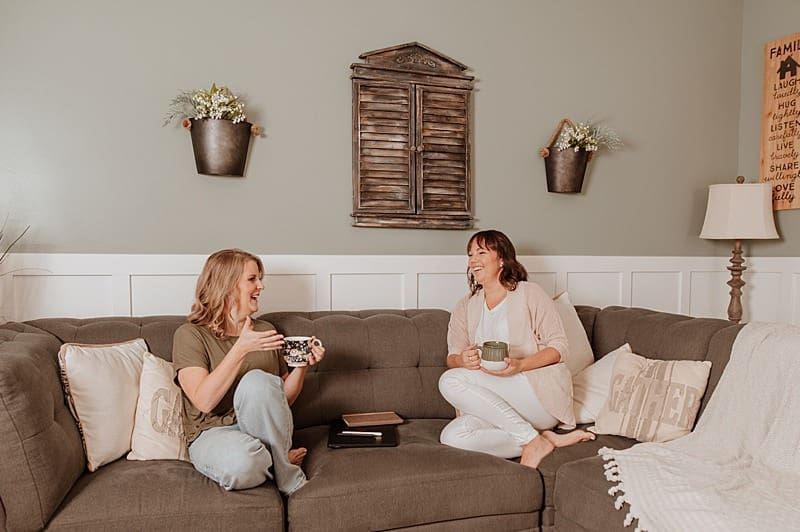 Female entrepreneurs during branding session in one of their homes.