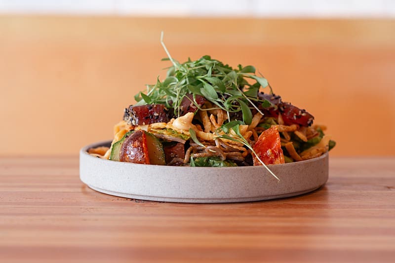 Beautifully displayed and plated dish at a local Langley restaurant