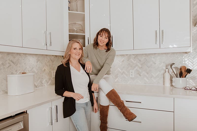 Relaxed business portraits of co-founders in Vancouver studio

